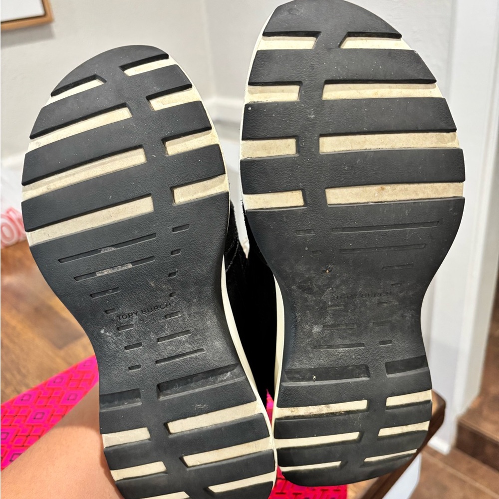 Tory Burch Black and Cream Sneakers - Picture 2 of 6